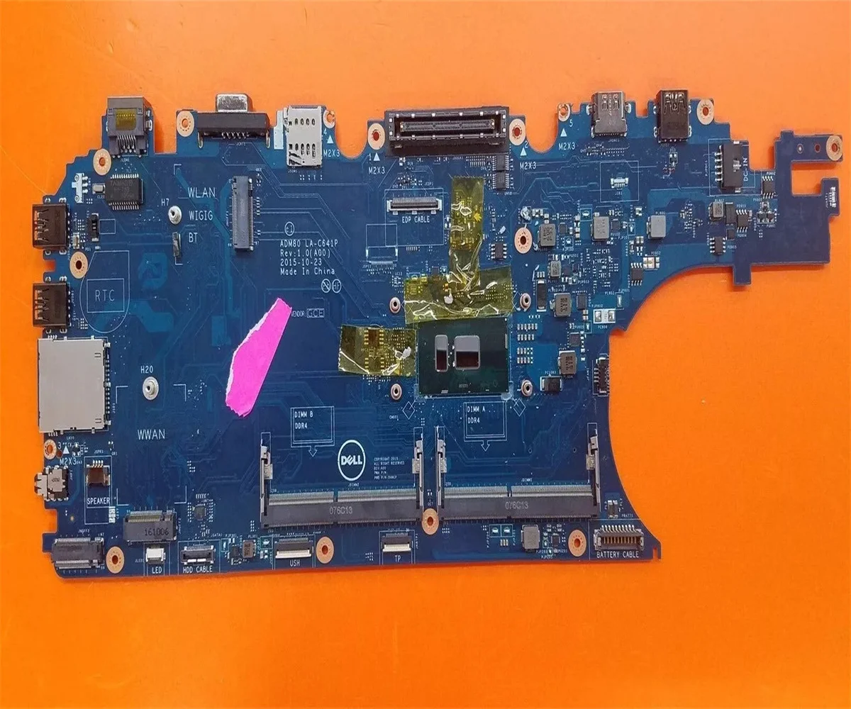 CN-03MCRF ADM80 LA-C641P For Dell 5570 E5570 3510 Laptop Motherboard I5-6300U CPU 100% Full Teste
CN-03MCRF ADM80 LA-C641P For Dell 5570 E5570 3510 Laptop Motherboard I5-6300U CPU 100% Full Teste