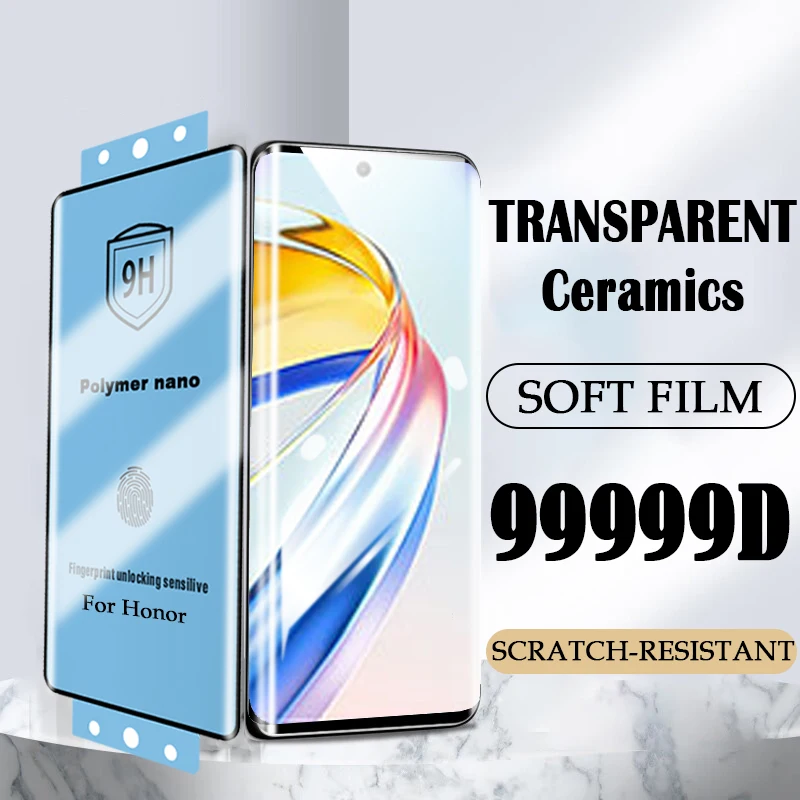 4-2Pcs 9H Transparent Flexible Soft Ceramic Film For Honor X9B X50 GT 80 60 70 Pro Plus Screen Protector for Magic 6 lite Film
4-2Pcs 9H Transparent Flexible Soft Ceramic Film For Honor X9B X50 GT 80 60 70 Pro Plus Screen Protector for Magic 6 lite Film