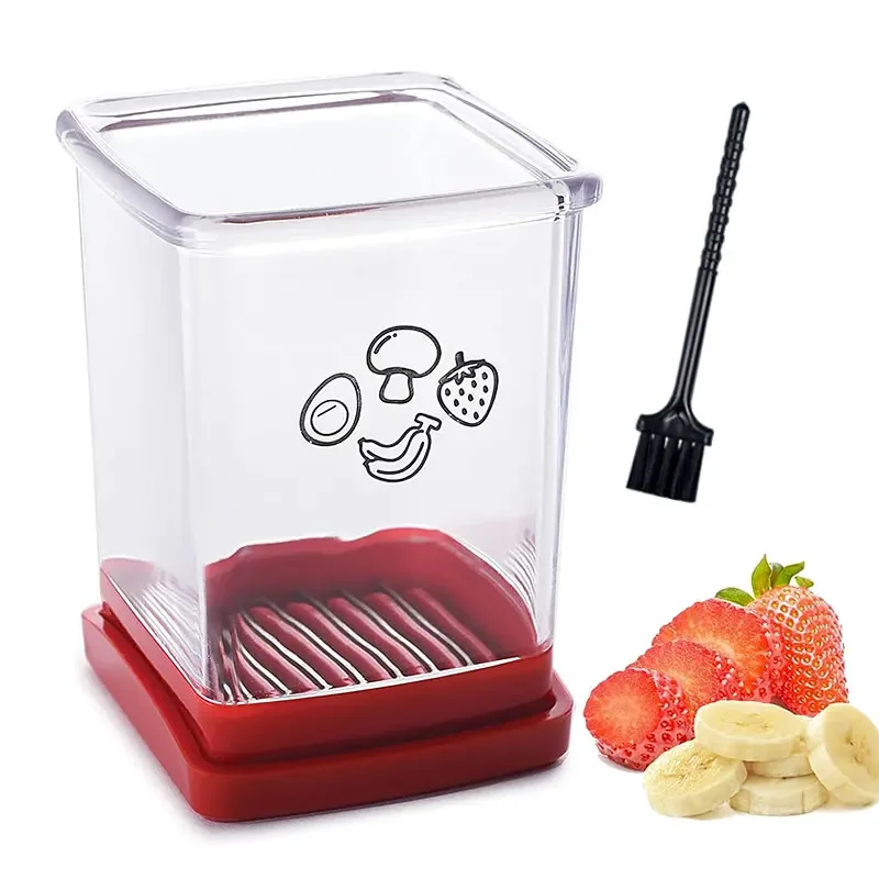 Fruit Speed Cup Slicer With Push Plate Egg Slicer Strawberry Banana Cutter Quickly Making Fruit Vegetable Salad Kitchen Gadget
Fruit Speed Cup Slicer With Push Plate Egg Slicer Strawberry Banana Cutter Quickly Making Fruit Vegetable Salad Kitchen Gadget