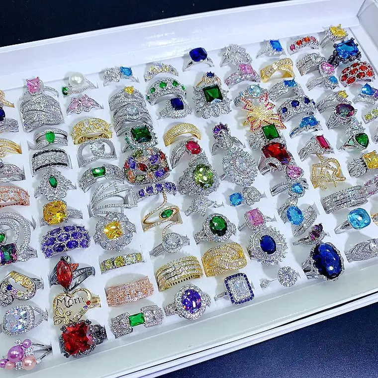 Light Luxury 20pcs Crystal Color Zirconium Ring heavy industry micro inlaid S925 silver gemstone explosive style
Light Luxury 20pcs Crystal Color Zirconium Ring heavy industry micro inlaid S925 silver gemstone explosive style