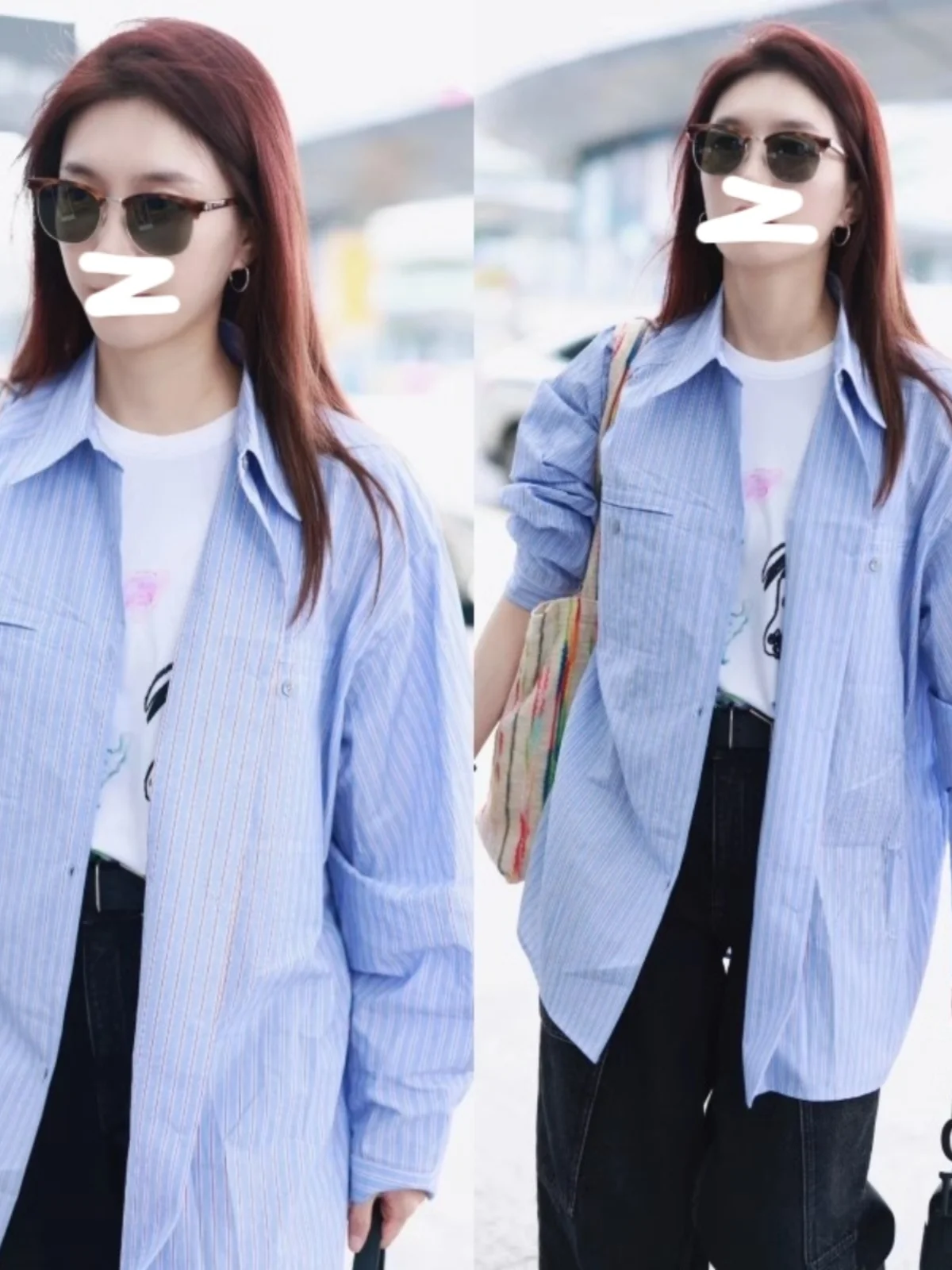Blue Striped Casual Loose Women's Shirt Jacket EXJR Short plus Size Autumn Long Sleeve Mid-Length Other Material
Blue Striped Casual Loose Women's Shirt Jacket EXJR Short plus Size Autumn Long Sleeve Mid-Length Other Material