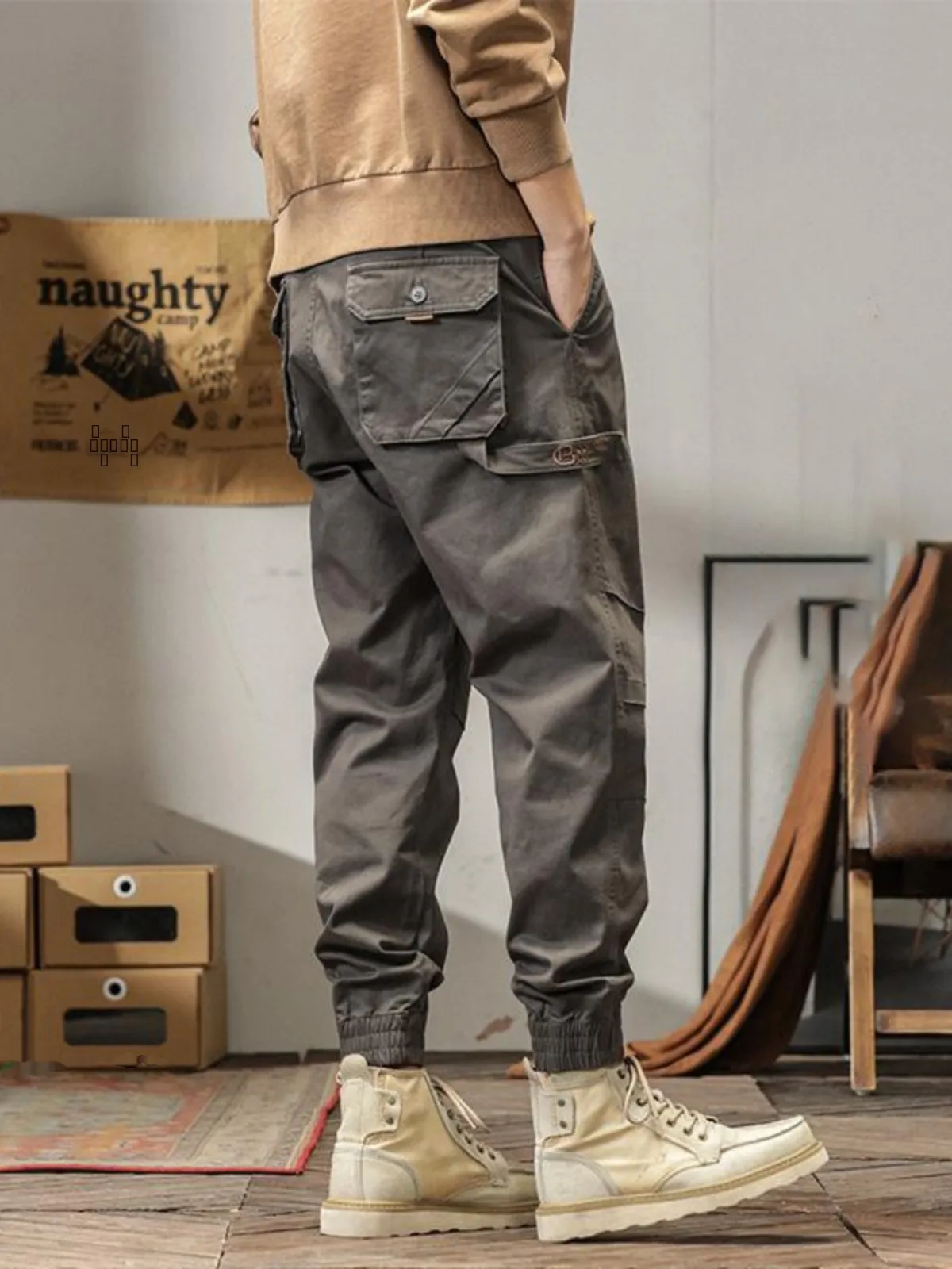 American Sle Men's Workwear Pants Loose Trousers with Multiple kets Thiened Fce Casual Long Trousers Harlan Sle
American Sle Men's Workwear Pants Loose Trousers with Multiple kets Thiened Fce Casual Long Trousers Harlan Sle