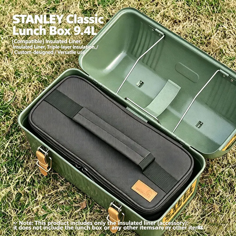 Insulated Liner for STANLEY 9.4L Lunch Box, 2-in-1 Triple Layer Thermal Bag Outdoor Portable Food Heat Cold Preservation Sleeve
Insulated Liner for STANLEY 9.4L Lunch Box, 2-in-1 Triple Layer Thermal Bag Outdoor Portable Food Heat Cold Preservation Sleeve