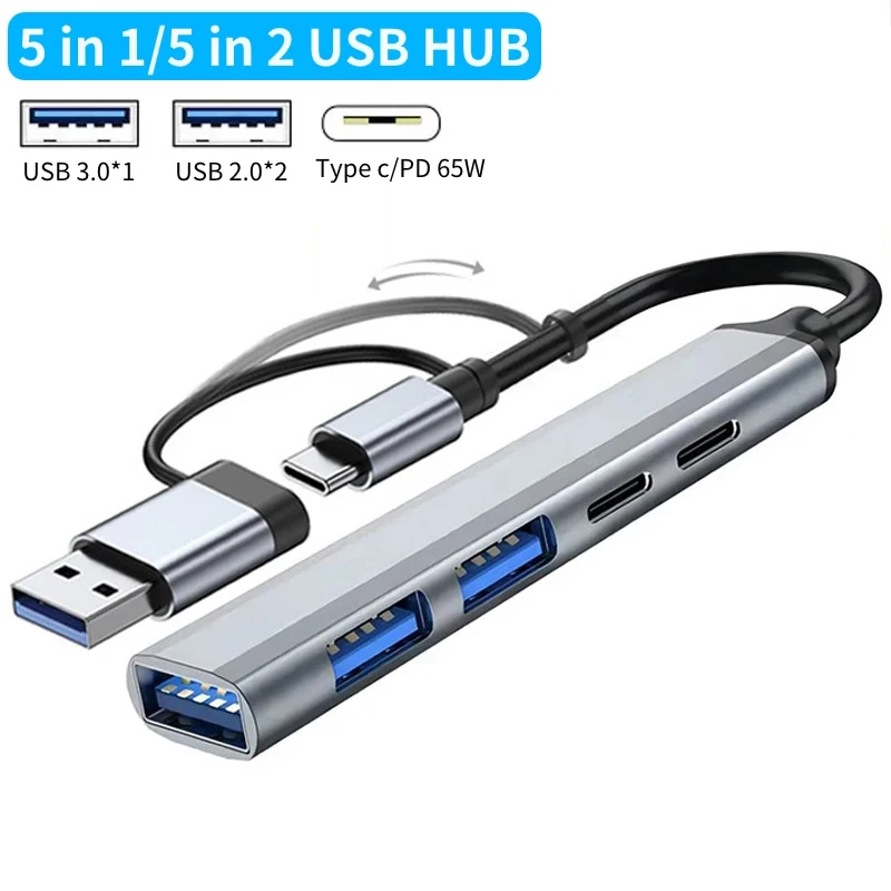 5-портовый концентратор USB C, адаптер USB 3.0 2.0, мульти-сплиттер PD 65 Вт, высокоскоростной адаптер OTG для Lenovo Macbook PC, удлинитель мобильного телефона
5-портовый концентратор USB C, адаптер USB 3.0 2.0, мульти-сплиттер PD 65 Вт, высокоскоростной адаптер OTG для Lenovo Macbook PC, удлинитель мобильного телефона