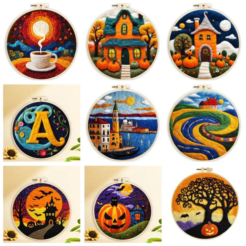 GATYZTORY Wool Painting Kit Art Supplies Craft Kits Landscape Needle Felting Kits For Adults Unique Gift Craft Supplies
GATYZTORY Wool Painting Kit Art Supplies Craft Kits Landscape Needle Felting Kits For Adults Unique Gift Craft Supplies