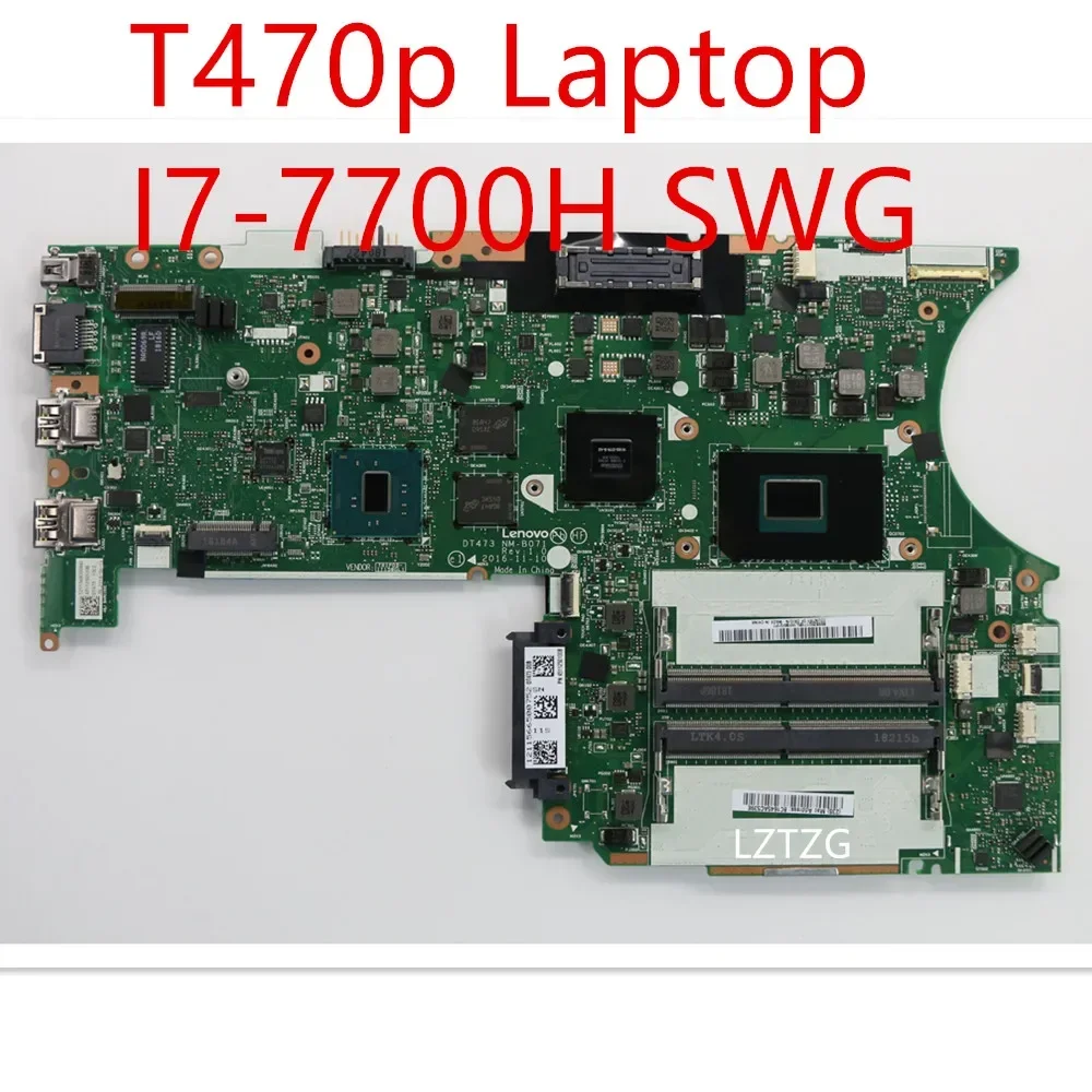 Материнская плата для ноутбука Lenovo ThinkPad T470p, материнская плата I7-7700H SWG 01HW926 01YR903
Материнская плата для ноутбука Lenovo ThinkPad T470p, материнская плата I7-7700H SWG 01HW926 01YR903