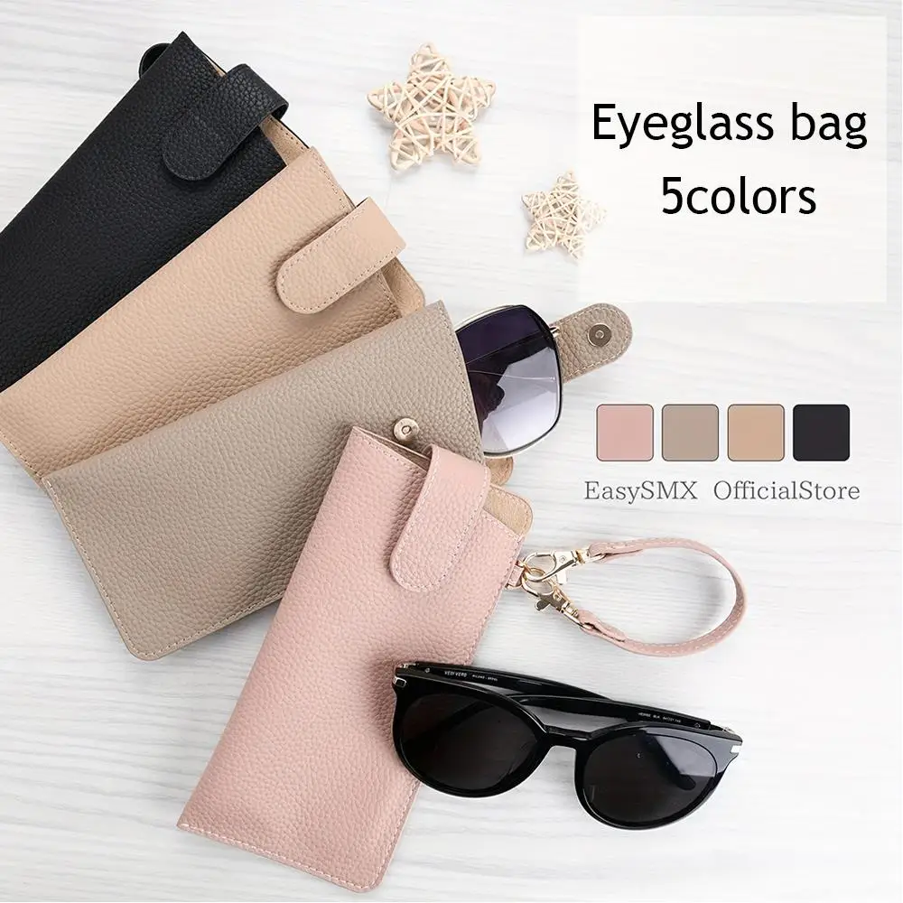 Handle Belt Travel Accessory Super Fiber Leather Soft Holder Pocket Cases Microfiber Leather Glasses Case Dust-proof Storage Bag
Handle Belt Travel Accessory Super Fiber Leather Soft Holder Pocket Cases Microfiber Leather Glasses Case Dust-proof Storage Bag