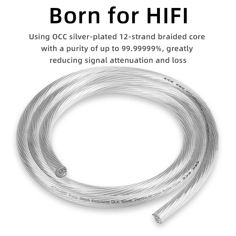 HiFi OCC Silver-plated Audio Bulk Cable 12 Strands Core Balance Cable for DIY Power Amplifier Speaker Wire
HiFi OCC Silver-plated Audio Bulk Cable 12 Strands Core Balance Cable for DIY Power Amplifier Speaker Wire
