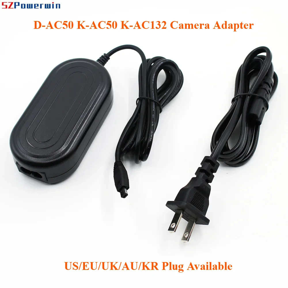 K-AC50 D-AC50 K-AC132 DAC50 KAC50 Replacement AC Power Adapter for Pentax K10D, K20D, K-5, K-7 and 645D Digital SLR Cameras
K-AC50 D-AC50 K-AC132 DAC50 KAC50 Replacement AC Power Adapter for Pentax K10D, K20D, K-5, K-7 and 645D Digital SLR Cameras