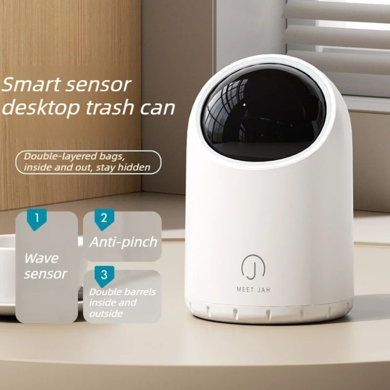 Smart Waste Bins Automatic Sensor Trash Can Small Desktop Plastic Wastebasket with Lid Office Bedroom Cleaning Accessories
Smart Waste Bins Automatic Sensor Trash Can Small Desktop Plastic Wastebasket with Lid Office Bedroom Cleaning Accessories