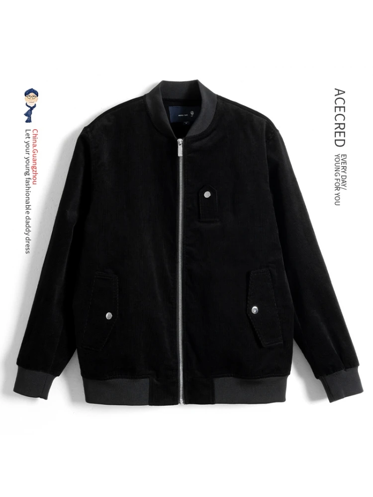 Spring Faion Men's Jaet Dad Coat Baseball Collar Corduroy Outerwear ly andpa Clothes Loose Fit Faion Urban Sle
Spring Faion Men's Jaet Dad Coat Baseball Collar Corduroy Outerwear ly andpa Clothes Loose Fit Faion Urban Sle