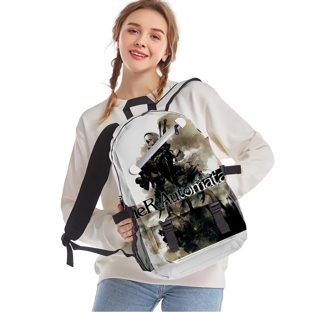 NieR:Automata Ver1.1a Zipper Backpack 2023 Fashion New Simple Classic Polyester Canvas Student Bag Travel Bag Black
NieR:Automata Ver1.1a Zipper Backpack 2023 Fashion New Simple Classic Polyester Canvas Student Bag Travel Bag Black