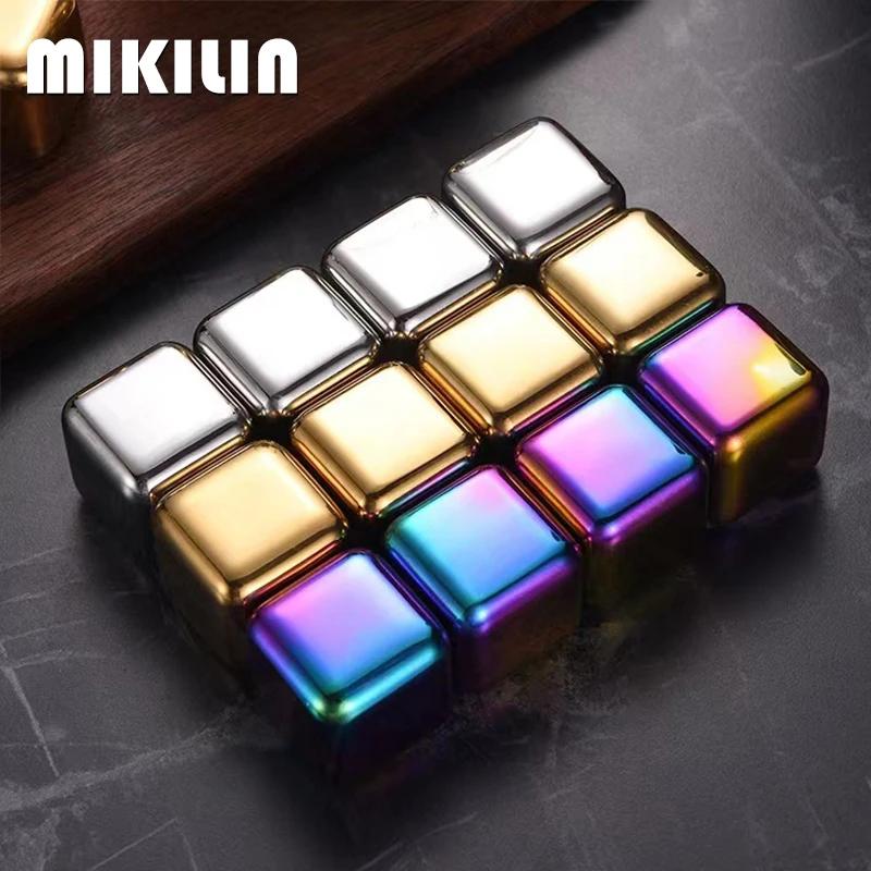 4/6Pcs Stainless Steel Ice Cubes Set Reusable Chilling Stones Vodka Wine Cooler Whiskey Beer Cooling Rock Metal Ice Cubes Gifts
4/6Pcs Stainless Steel Ice Cubes Set Reusable Chilling Stones Vodka Wine Cooler Whiskey Beer Cooling Rock Metal Ice Cubes Gifts