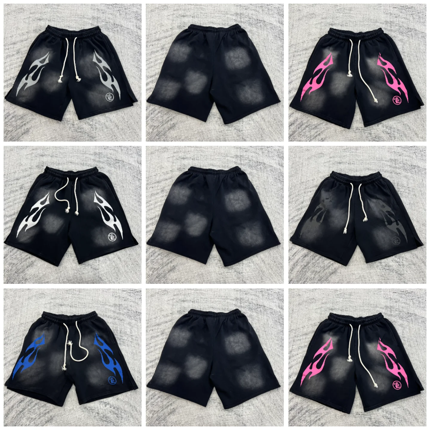 Summer American Street Style Heavy Washed Vintage Loose Fit Geometric Print Casual Pants Trendy Shorts Comfortable Cotton Blend
Summer American Street Style Heavy Washed Vintage Loose Fit Geometric Print Casual Pants Trendy Shorts Comfortable Cotton Blend