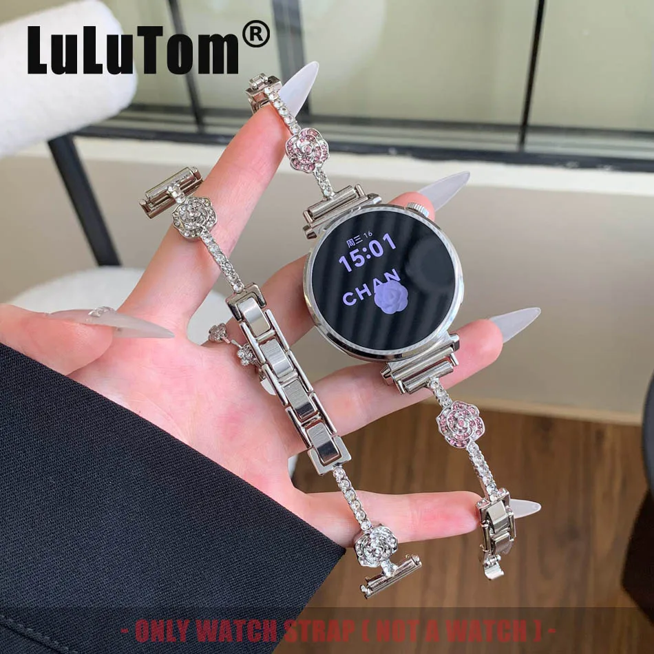 Роскошный ремешок для часов с цирконием Camellia для Samsung Galaxy Watch 8 Ultra 2 7 6 5 4 Huawei GT 5 4 3 Pro 46/41 мм, женский ремешок 18/20/22 мм
Роскошный ремешок для часов с цирконием Camellia для Samsung Galaxy Watch 8 Ultra 2 7 6 5 4 Huawei GT 5 4 3 Pro 46/41 мм, женский ремешок 18/20/22 мм