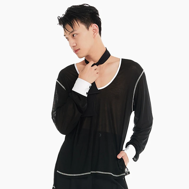 2025 Топы для латинских танцев, мужские топы с длинным рукавом и v-образным вырезом, чача, румба, танго, одежда для современных танцев для взрослых, одежда для латинских танцев DN20569
2025 Топы для латинских танцев, мужские топы с длинным рукавом и v-образным вырезом, чача, румба, танго, одежда для современных танцев для взрослых, одежда для латинских танцев DN20569