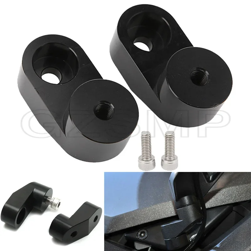 CNC Aluminium Motorcycle Side View Mirror Riser Extenders Adapters Kit Fit for Polaris Slingshot 2015-2020
CNC Aluminium Motorcycle Side View Mirror Riser Extenders Adapters Kit Fit for Polaris Slingshot 2015-2020