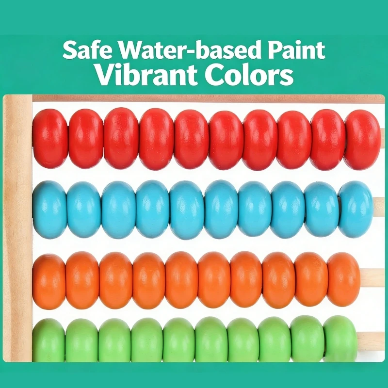 Educational Abacus For Children 10 Row Wooden Beads Counting Frame Toy
Educational Abacus For Children 10 Row Wooden Beads Counting Frame Toy