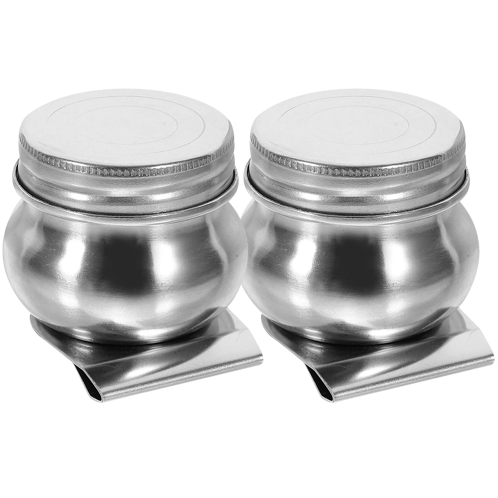 2pcs Stainless Steel Oil Palette Cup Large Mouth Portable Painting Supplies Brush Cleaning Jar Pigment Mixing Pot Water Paint
2pcs Stainless Steel Oil Palette Cup Large Mouth Portable Painting Supplies Brush Cleaning Jar Pigment Mixing Pot Water Paint