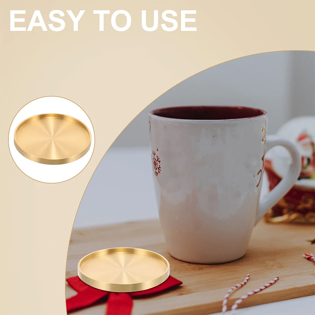 2Pcs Copper Cup Coaster Brass Round Shape Decorative Drink Coasters Heat Insulation Pad for Home Office Table Copper Coaster
2Pcs Copper Cup Coaster Brass Round Shape Decorative Drink Coasters Heat Insulation Pad for Home Office Table Copper Coaster