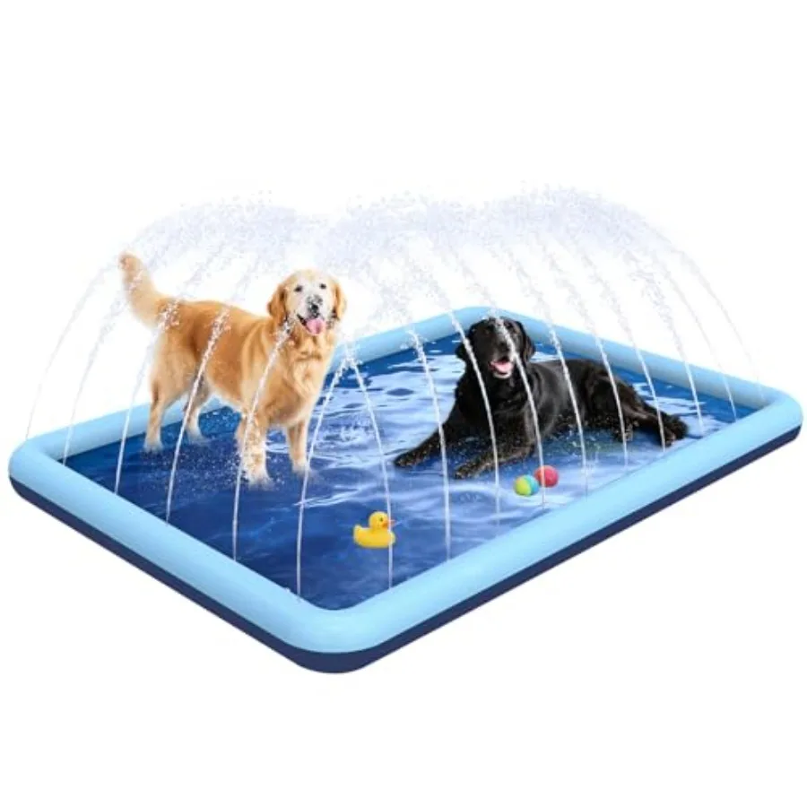 97"x 67" Splash Pad for Dogs Rantangle Splash Pad for Ages 4-8 Splash Pads for Toddlers 1-3 Dog Sprinkler Shallow Pool Outdoor
97"x 67" Splash Pad for Dogs Rantangle Splash Pad for Ages 4-8 Splash Pads for Toddlers 1-3 Dog Sprinkler Shallow Pool Outdoor