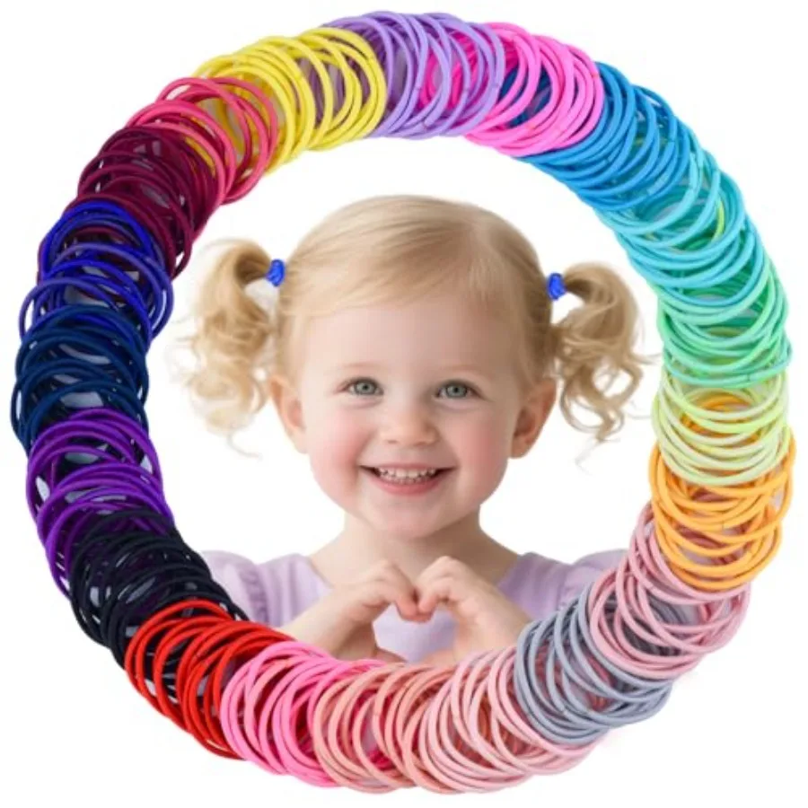 Baby Hair Ties for Girls - 200Pcs Small 1 Elastic Toddler Hair Ties Ponytail Holders Hair Tie for Baby Girls Infants Hair Acces
Baby Hair Ties for Girls - 200Pcs Small 1 Elastic Toddler Hair Ties Ponytail Holders Hair Tie for Baby Girls Infants Hair Acces