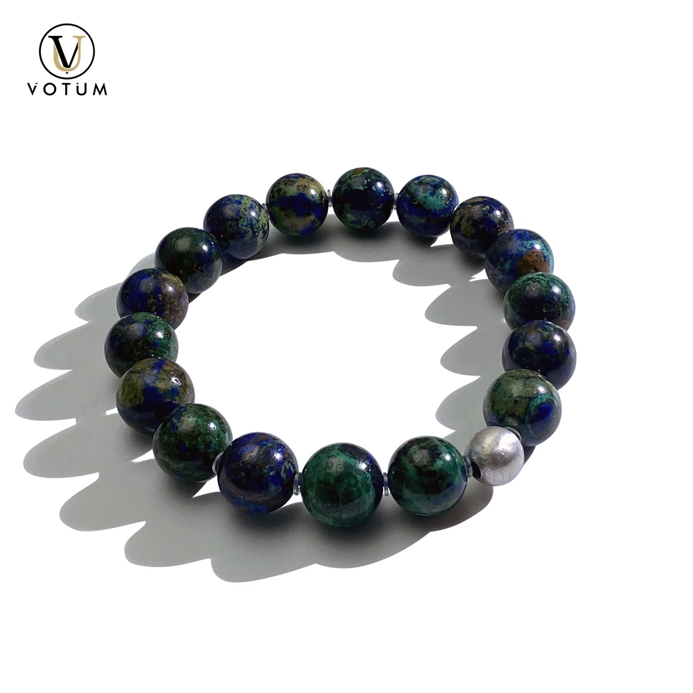 Votum Natural Azurite Bracelet for Men Women Healing Stone with Malachite Luck Protection Yoga Gift Bracelets 925 Beaded Jewelry
Votum Natural Azurite Bracelet for Men Women Healing Stone with Malachite Luck Protection Yoga Gift Bracelets 925 Beaded Jewelry