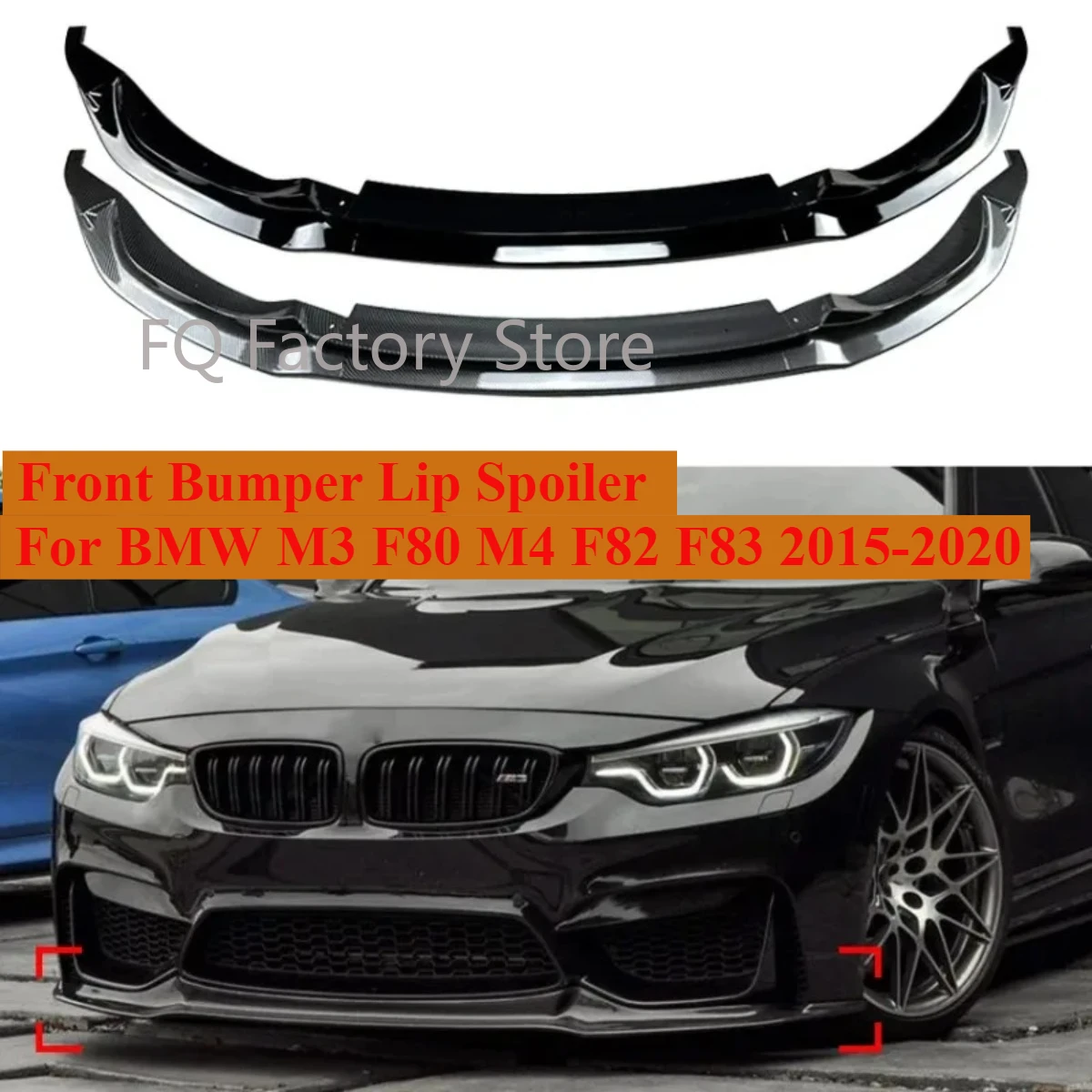 Front Bumper Lip Spoiler Splitter Body Kit Diffuser CS Style For BMW F80 M3 F82 F83 M4 2015-2020
Front Bumper Lip Spoiler Splitter Body Kit Diffuser CS Style For BMW F80 M3 F82 F83 M4 2015-2020
