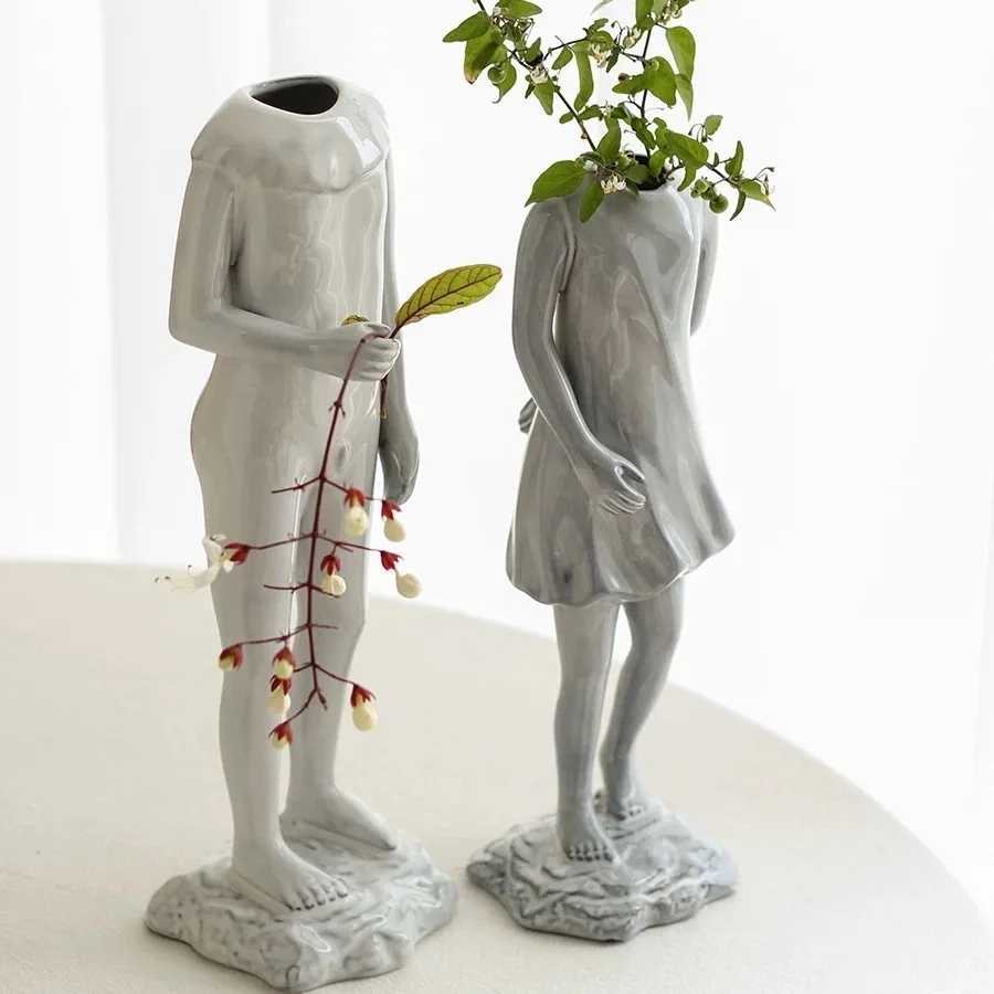 Jingdezhen Handmade Creative Ceramic Vase Hand-made Still Life Body Sculpture Flower Ornaments Decorative Ornaments Vase
Jingdezhen Handmade Creative Ceramic Vase Hand-made Still Life Body Sculpture Flower Ornaments Decorative Ornaments Vase