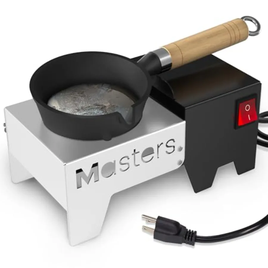MMasters Fast-Heating Electric Lead Melting Pot 80 Oz Capacity Portable Lead Ingots Melter for Bullet Casting Fishing Weight Mo
MMasters Fast-Heating Electric Lead Melting Pot 80 Oz Capacity Portable Lead Ingots Melter for Bullet Casting Fishing Weight Mo