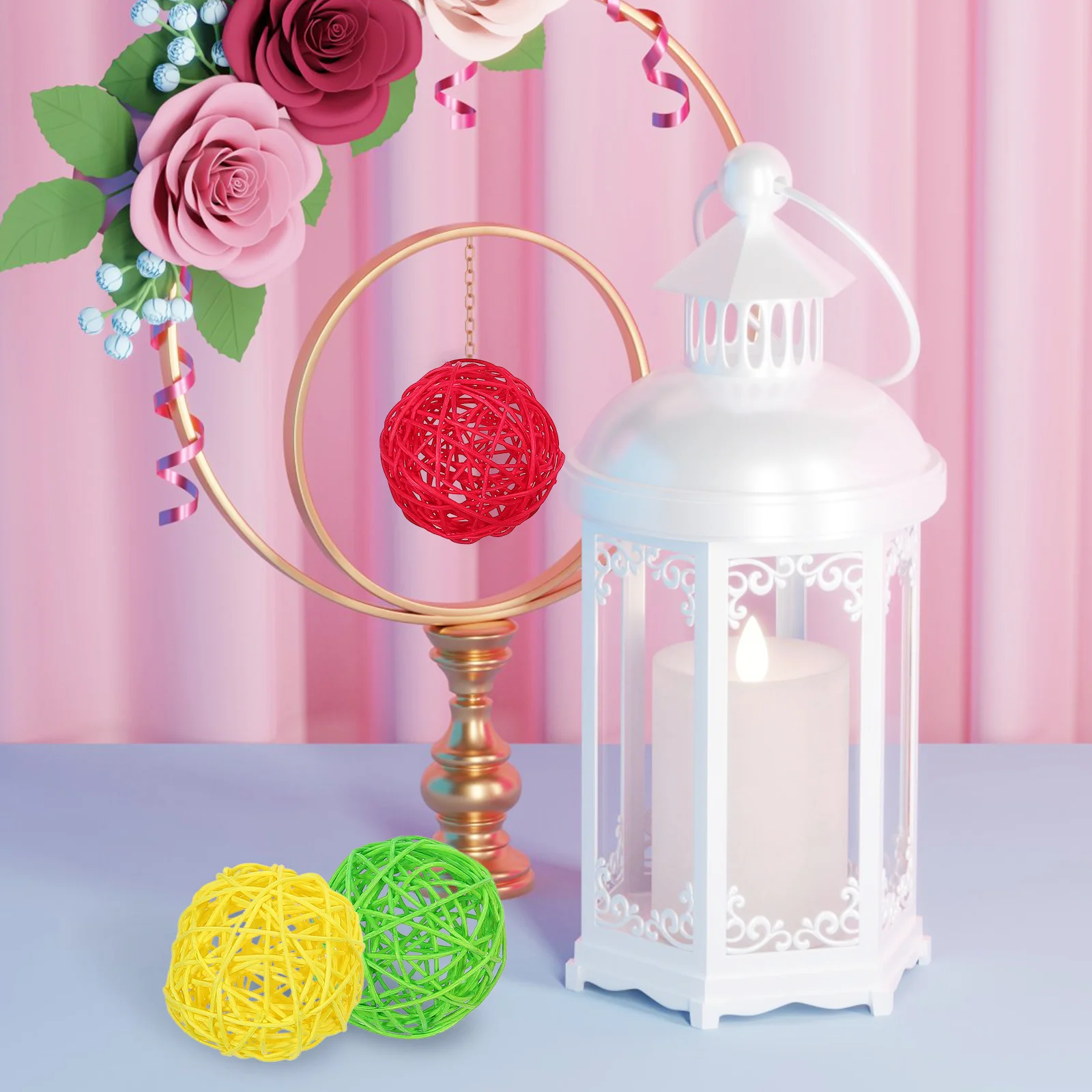 9 Pcs Color Takraw Ball of The Lid Decorative Rattan Balls Wreath Pendant Decorate Party Adornment Wedding Ornament
9 Pcs Color Takraw Ball of The Lid Decorative Rattan Balls Wreath Pendant Decorate Party Adornment Wedding Ornament