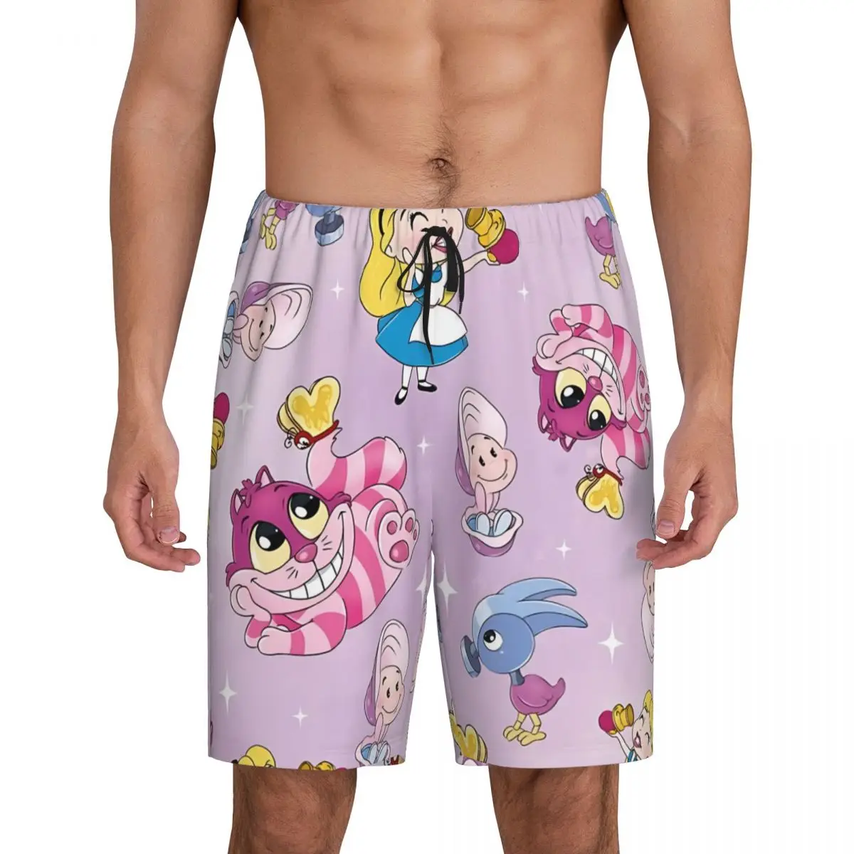 Men Alice In Wonderland Cheshire Cat Pajama Shorts Custom Print Sleep Pjs Sleepwear Bottoms with Pockets
Men Alice In Wonderland Cheshire Cat Pajama Shorts Custom Print Sleep Pjs Sleepwear Bottoms with Pockets