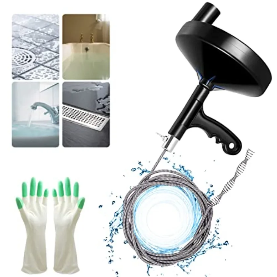 【Spot goods】Drain Auger 25 Ft with Gloves Plumbing Snake Drain Auger Hair Clog Remover Heavy Duty Pipe Drain Clog Remover for B
【Spot goods】Drain Auger 25 Ft with Gloves Plumbing Snake Drain Auger Hair Clog Remover Heavy Duty Pipe Drain Clog Remover for B