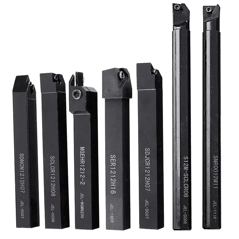 Tools Accessories 50pcs Carbide Inserts With 7pcs 12mm Shank Lathe Turning Tool Holder DCMT070204 CCMT060204 MGMN200
Tools Accessories 50pcs Carbide Inserts With 7pcs 12mm Shank Lathe Turning Tool Holder DCMT070204 CCMT060204 MGMN200
