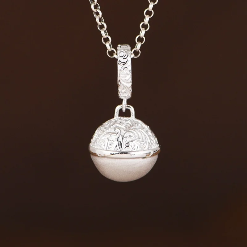Can Ring Vines Grass Bell Pendants for Women 925 Sterling Silver Ball Necklaces NO Chain Ethnic Fashion Silver Jewelry Vintage
Can Ring Vines Grass Bell Pendants for Women 925 Sterling Silver Ball Necklaces NO Chain Ethnic Fashion Silver Jewelry Vintage