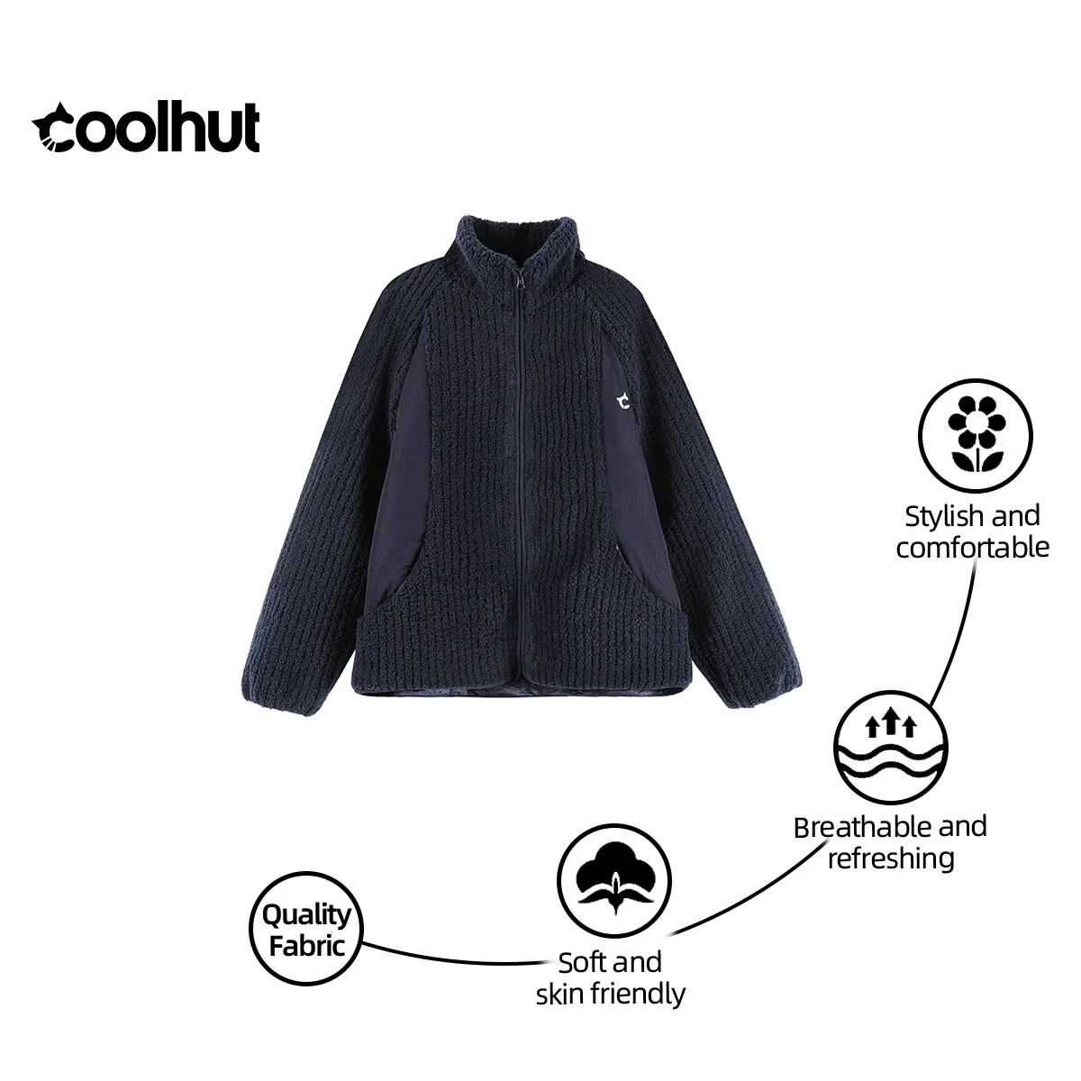 COOLHUT Brand New Women's 2025 Embroidered Patchwork Jacket Thickened Raglan Sleeve Coat Winter Casual Streetwear Warm Outerwear
COOLHUT Brand New Women's 2025 Embroidered Patchwork Jacket Thickened Raglan Sleeve Coat Winter Casual Streetwear Warm Outerwear
