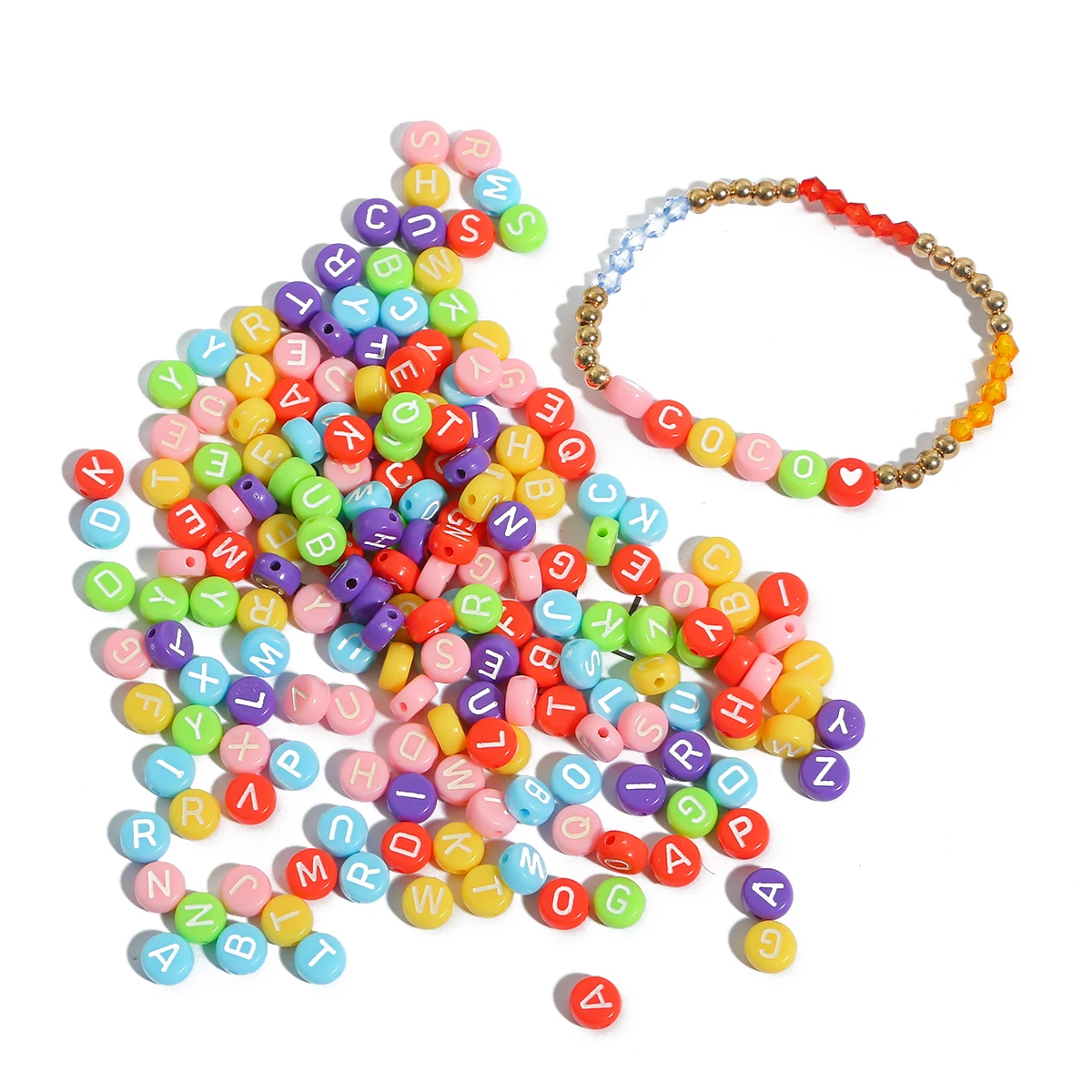 4*7mm Acrylic English Letter Flat Beads Color Series For DIY Jewelry Making Handmade Necklace Bracelet Accessories 100pcs
4*7mm Acrylic English Letter Flat Beads Color Series For DIY Jewelry Making Handmade Necklace Bracelet Accessories 100pcs