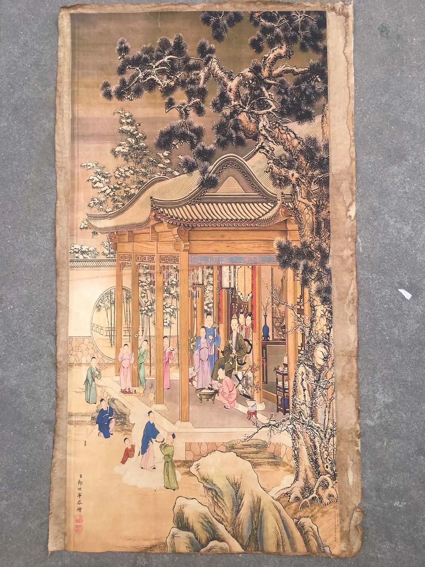 Китайская рисовая бумага, подвесная картина, украшение для гостиной, настенная живопись Lang Shining-Qianlong, снежная карта оценки
Китайская рисовая бумага, подвесная картина, украшение для гостиной, настенная живопись Lang Shining-Qianlong, снежная карта оценки