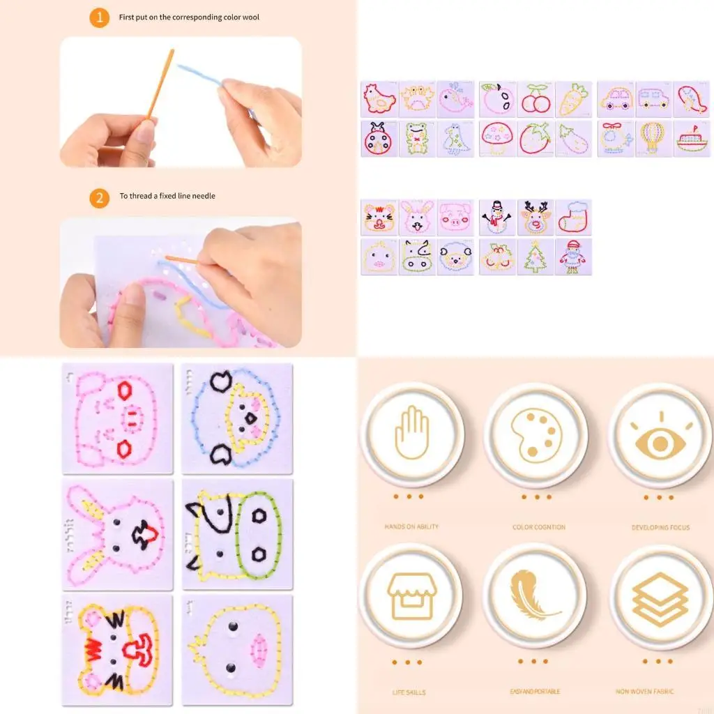 76HF Kids Safe Sewing Toy Sensory Play Lacing Threading Practice Educational Game Toy
76HF Kids Safe Sewing Toy Sensory Play Lacing Threading Practice Educational Game Toy
