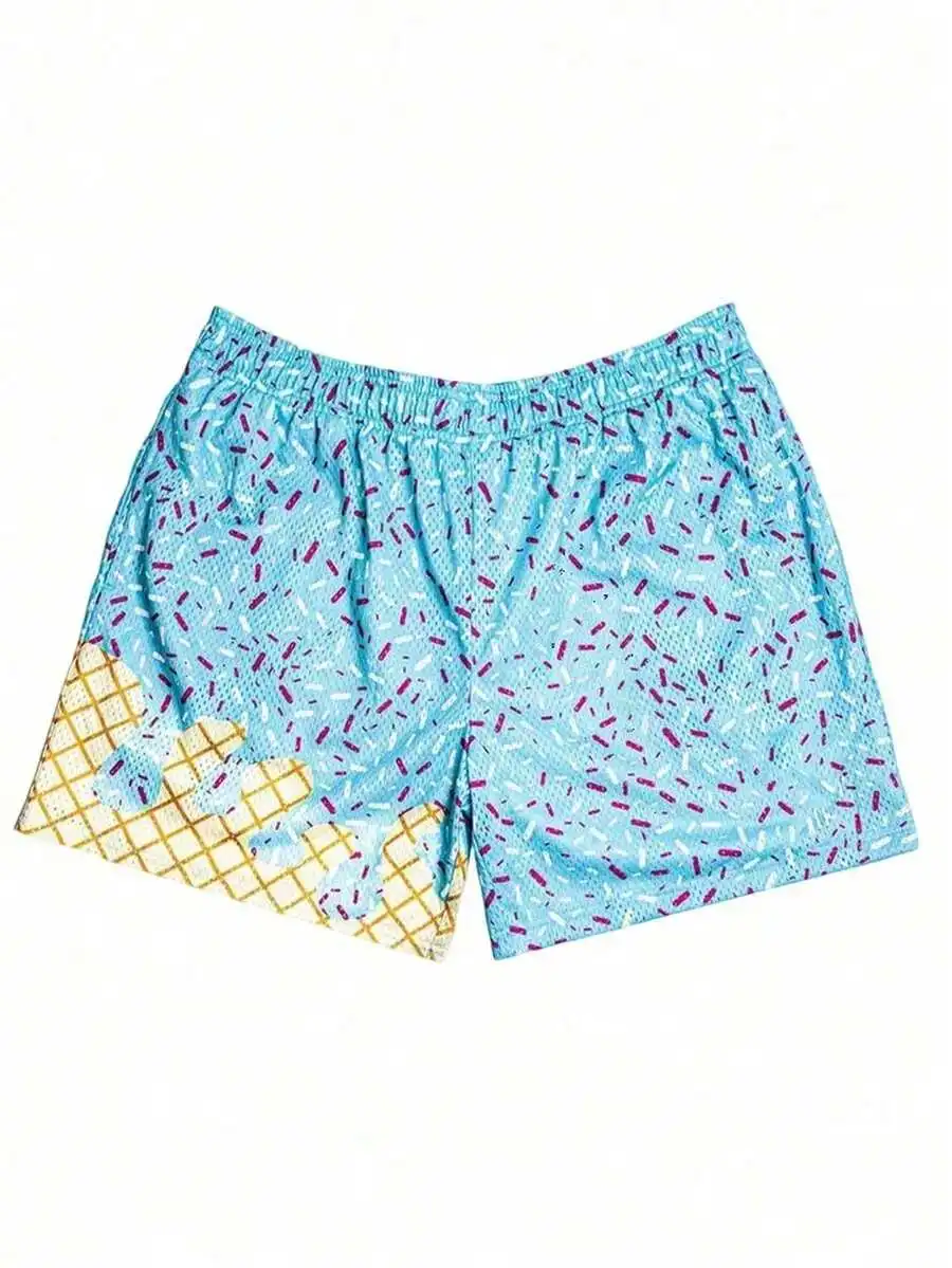 Ice Cream Print Mesh Shorts Casual Sport Workout Gym Basketball Shorts
Ice Cream Print Mesh Shorts Casual Sport Workout Gym Basketball Shorts