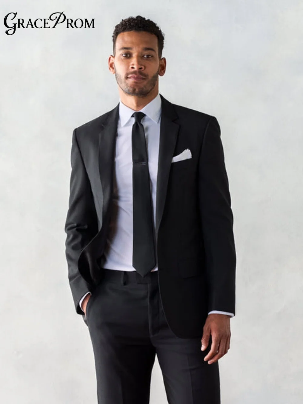 Elegant Black Notch Lapel Men's 2PCS 2026 Premium Suit Slim Fit Jacket Pants Set for Wedding Business Formal Occasion Customized
Elegant Black Notch Lapel Men's 2PCS 2026 Premium Suit Slim Fit Jacket Pants Set for Wedding Business Formal Occasion Customized