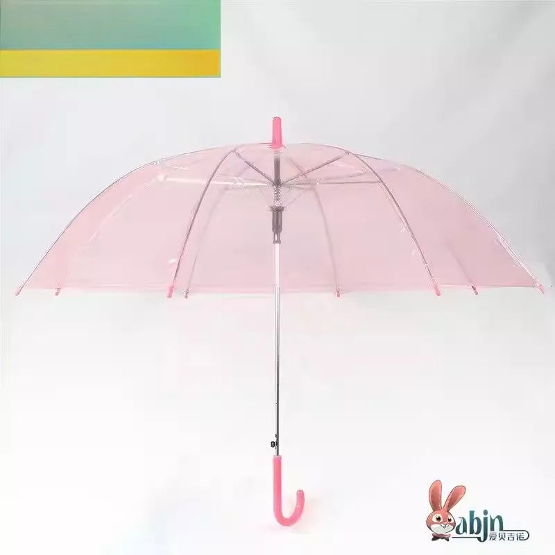Розовый прозрачный зонт с длинной ручкой для женщин, солнцезащитный, водонепроницаемый, простой, милый, с сердечками, для повседневного использования дома, от дождя
Розовый прозрачный зонт с длинной ручкой для женщин, солнцезащитный, водонепроницаемый, простой, милый, с сердечками, для повседневного использования дома, от дождя