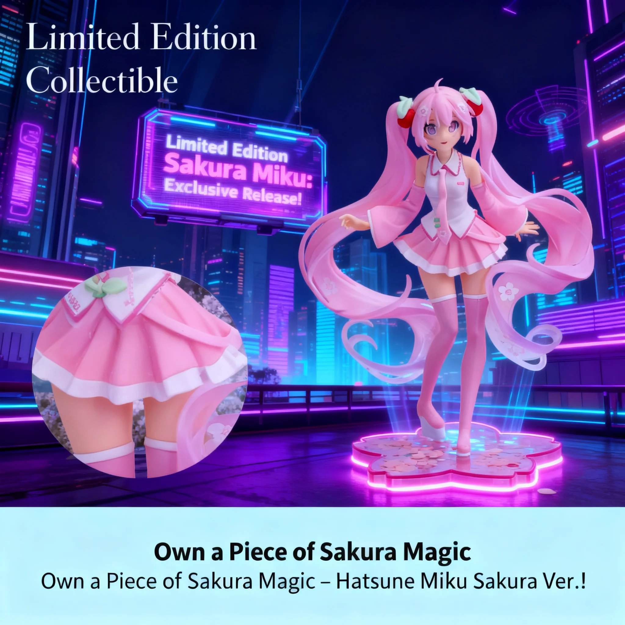 Sakura Miku Hatsune Anime Figure Doll Model Car Cake Ornament Decor Wholesale
Sakura Miku Hatsune Anime Figure Doll Model Car Cake Ornament Decor Wholesale