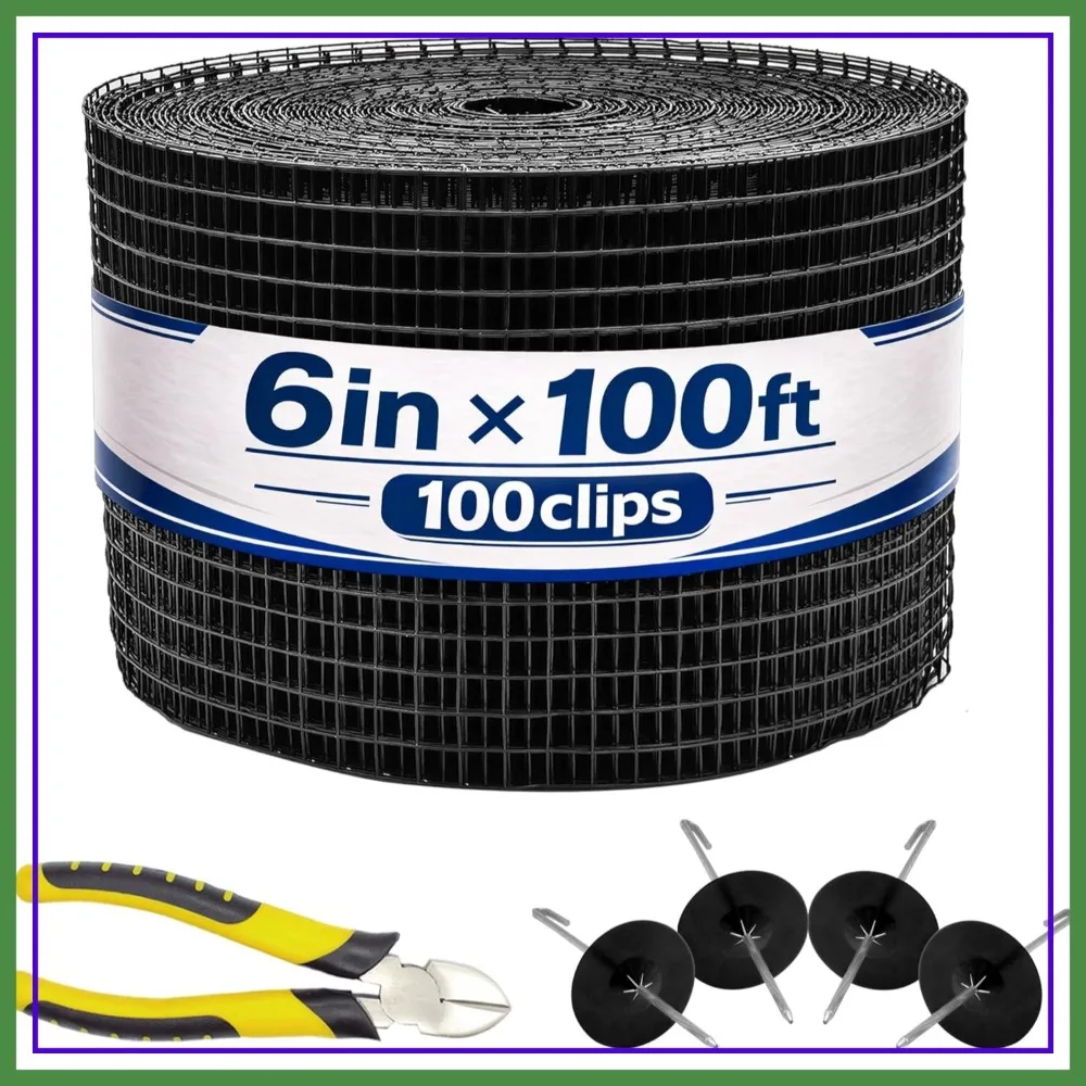 6 Inch X 100FT Solar Panel Bird Guard with 100 Fastener Clips, Anti-Rust Rooftop Bird Wire Screen, Removable Without Damage
6 Inch X 100FT Solar Panel Bird Guard with 100 Fastener Clips, Anti-Rust Rooftop Bird Wire Screen, Removable Without Damage