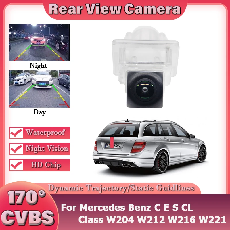 HD Wireless Car CCD Rear Camera Fisheye Lens Night Vision Waterproof For Mercedes Benz C E S CL Class W204 W212 W216 W221
HD Wireless Car CCD Rear Camera Fisheye Lens Night Vision Waterproof For Mercedes Benz C E S CL Class W204 W212 W216 W221