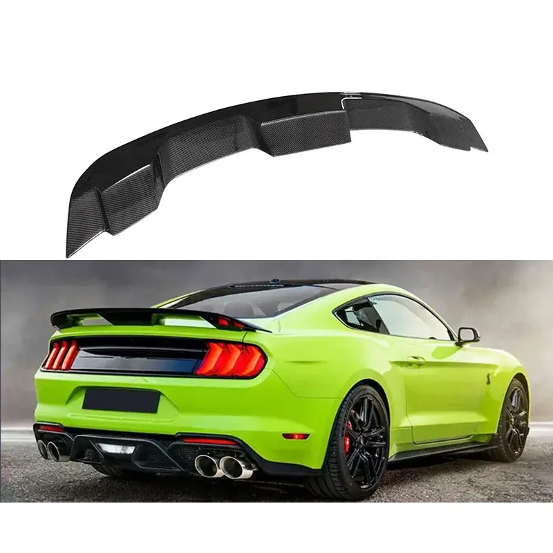 For 2015-2018 Ford Mustang Upgrade GT500 Single Layer Carbon Fiber Rear Wing, Fix Wing Spoiler 
For 2015-2018 Ford Mustang Upgrade GT500 Single Layer Carbon Fiber Rear Wing, Fix Wing Spoiler