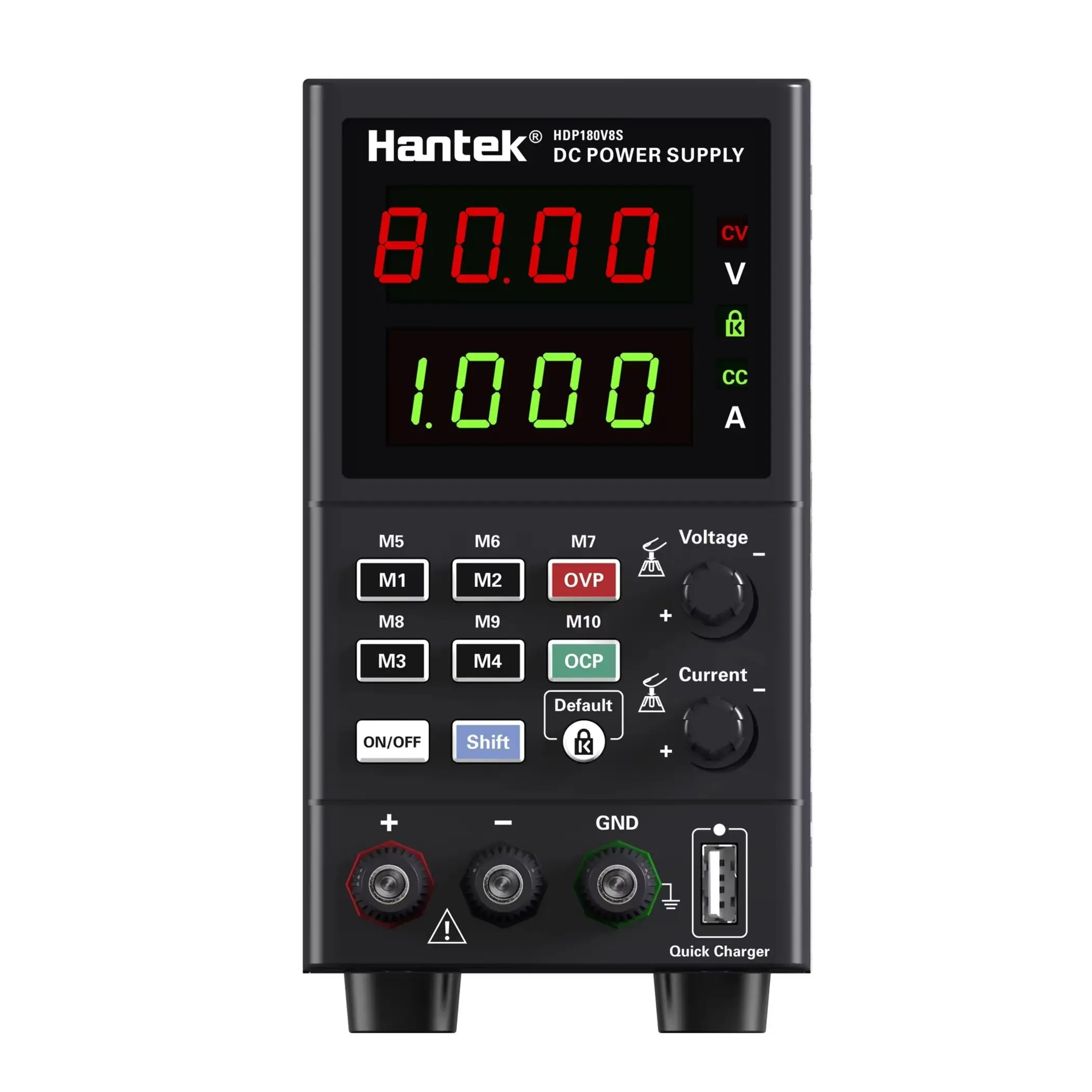 Hantek DC Power Supply HDP1000 Series Four-digit display voltage and current,10mV/1mA,0~160V/0~8A
Hantek DC Power Supply HDP1000 Series Four-digit display voltage and current,10mV/1mA,0~160V/0~8A