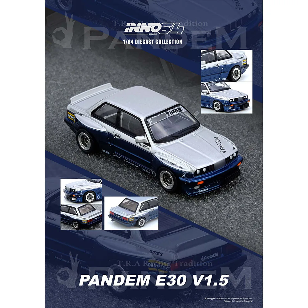 INNO 1/64 PANDEM E30 M3 Silver/Blue Alloy Model Car, Double-Door Opening Sports Car, Diecast Vehicle Collection Gift
INNO 1/64 PANDEM E30 M3 Silver/Blue Alloy Model Car, Double-Door Opening Sports Car, Diecast Vehicle Collection Gift