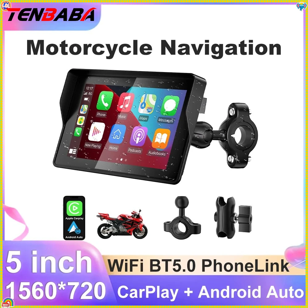 5-дюймовый дисплей для мотоцикла, беспроводной Carplay, Android, авто, мото, портативная цифровая приборная панель, GPS-дисплей, монитор, навигация Siri
5-дюймовый дисплей для мотоцикла, беспроводной Carplay, Android, авто, мото, портативная цифровая приборная панель, GPS-дисплей, монитор, навигация Siri