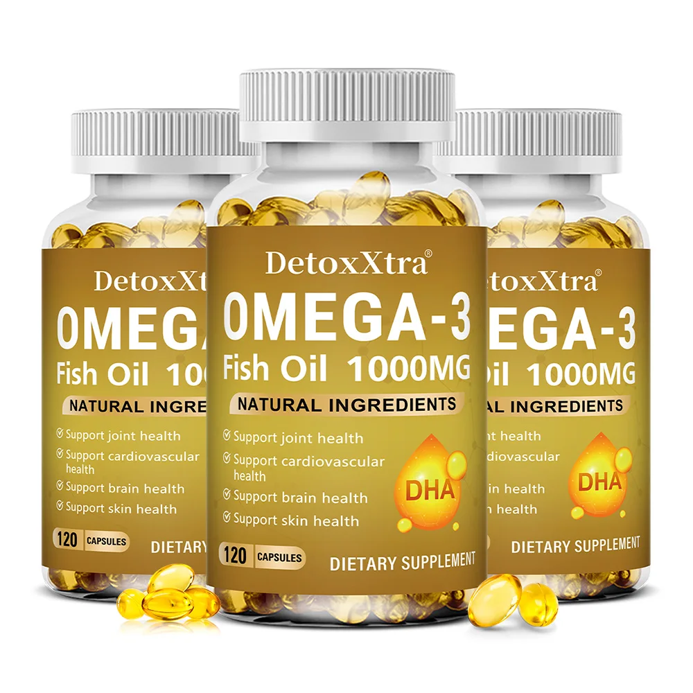 Omega 3 Fish Oil Softgels 1000mg, EPA & DHA, Antioxidant, Support Daily Brain, Joint, Skin Hair and Immune Body Wellness
Omega 3 Fish Oil Softgels 1000mg, EPA & DHA, Antioxidant, Support Daily Brain, Joint, Skin Hair and Immune Body Wellness